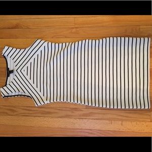 Fitted Woven Striped Dress